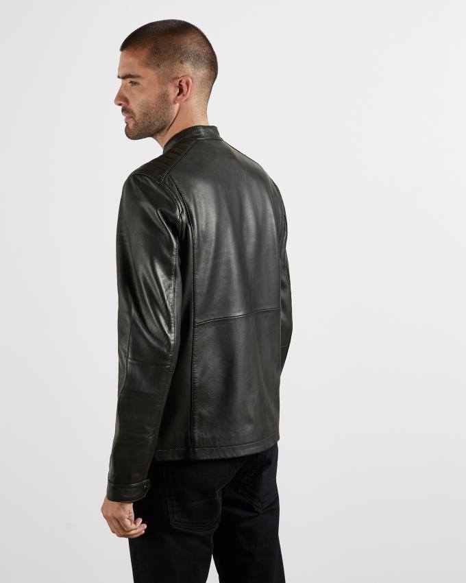 Veste Ted Baker Leather Noir Homme | SFR-27579433